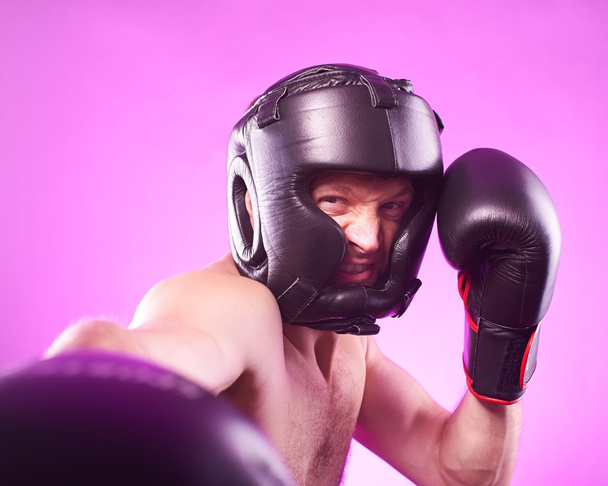 Strong aggressive boxer - Fotó, kép