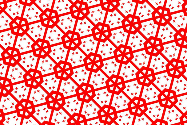 Eenvoudig geometrisch patroon in de kleuren van de nationale vlag van Georgië - Foto, afbeelding