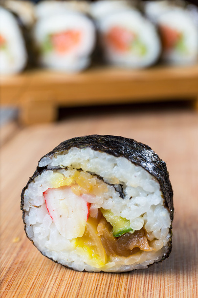 Close up of sushi, Japanese seafood - Fotografie, Obrázek