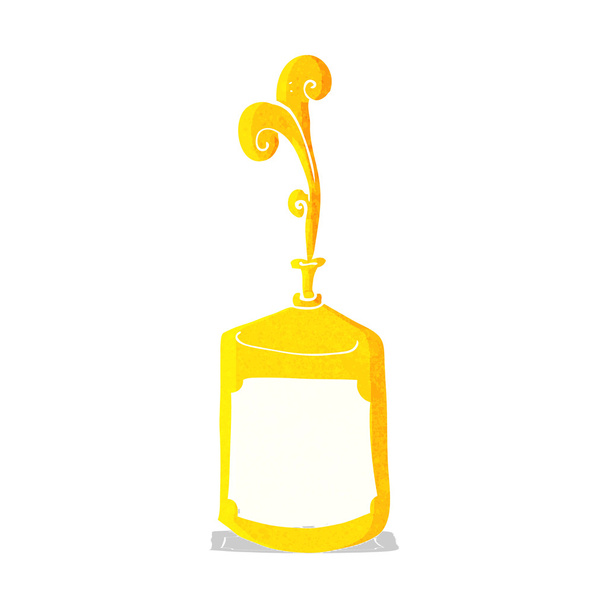 cartoon squirting mustard bottle - Вектор,изображение