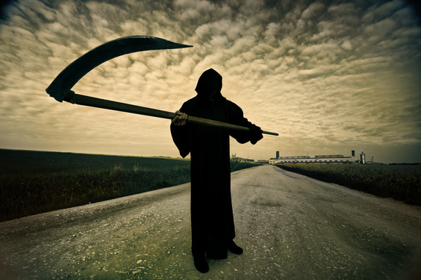 Grim Reaper on the road - Photo, Image