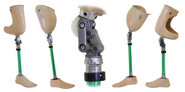 pernas protéticas e mecanismo de joelho - Foto, Imagem