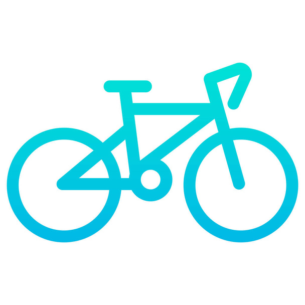 bicicletta, semplice icona vettoriale piatta - Vettoriali, immagini