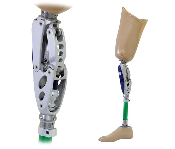 義足の足と膝のメカニズム - 写真・画像