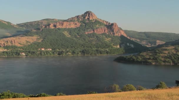 Panorama z ranní jezero - Záběry, video