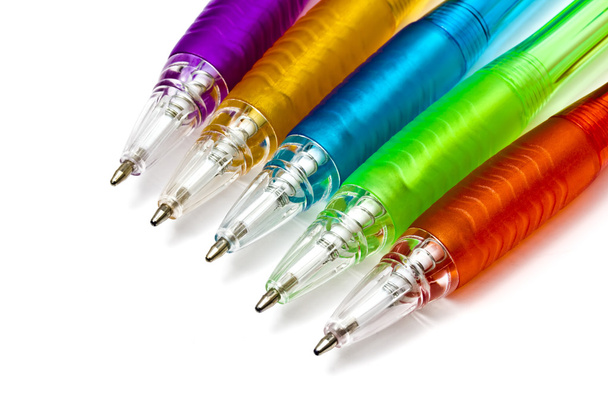 kolorowy długopis długopisy zbliżenie - Zdjęcie, obraz