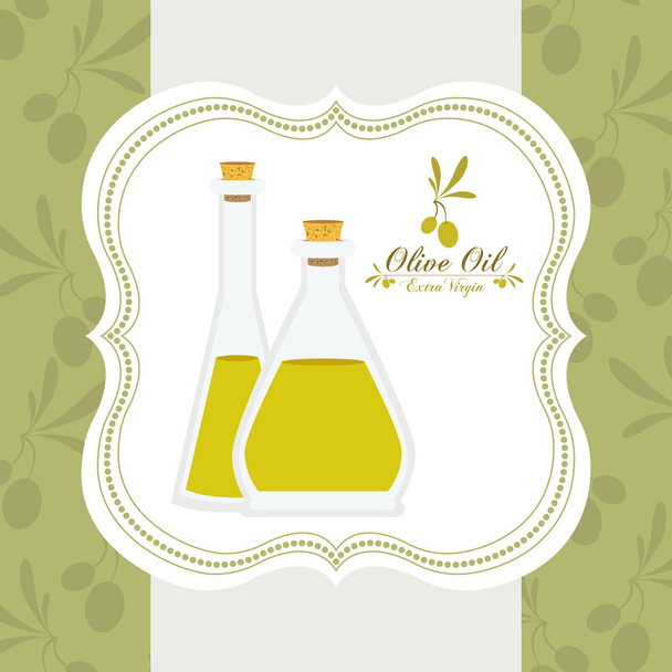 oliiviöljyn suunnittelu - Vektori, kuva