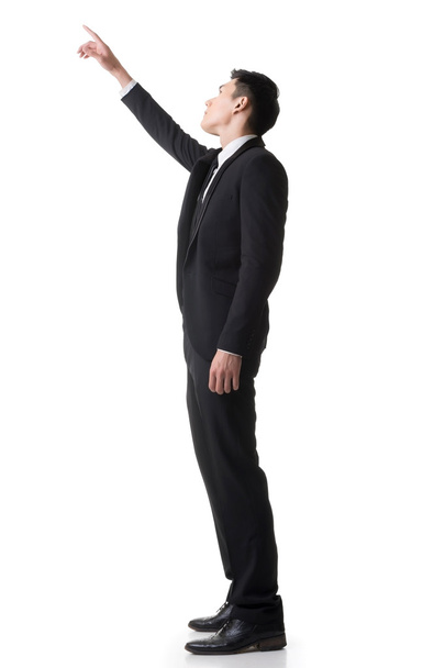 businessman finger pointing up - Photo, image