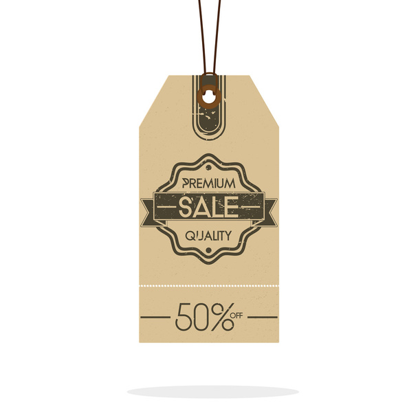 Vintage Style Sale Tags Design Isolated - Vettoriali, immagini
