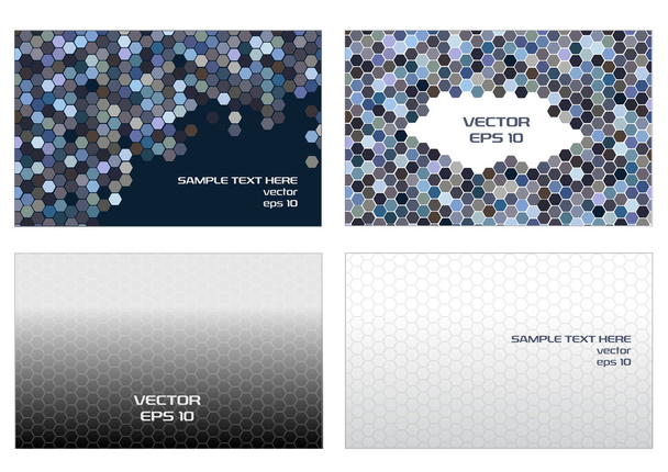 Diseño de tarjetas con mosaicos
 - Vector, imagen