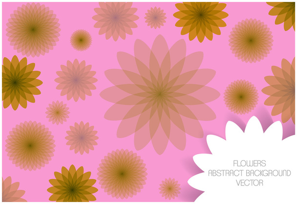 Fondo abstracto vector flores
 - Vector, imagen