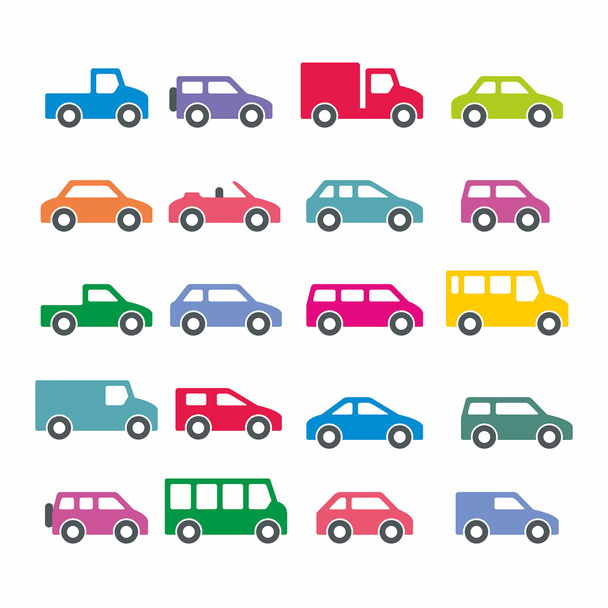 Cars icons - Vector, Image