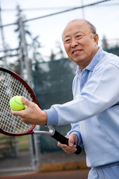 Senior tennis player - Photo, Image