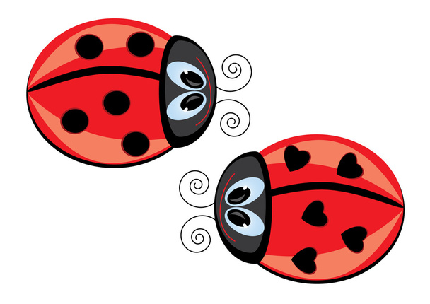 Ladybugs - Διάνυσμα, εικόνα