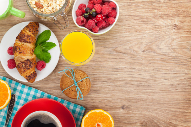 Здоровый завтрак с пространством для копирования
 - Фото, изображение