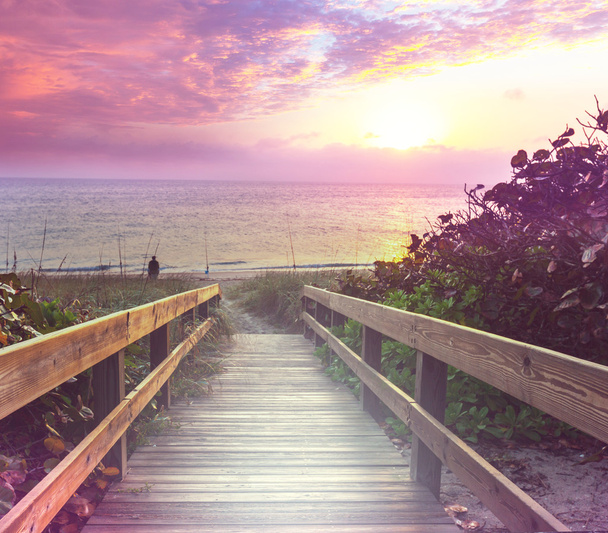 Boardwalk on beach - Photo, Image