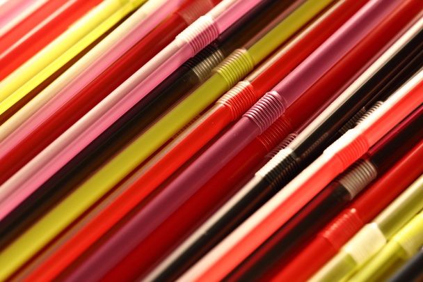 Colorful cocktail straws - Fotó, kép