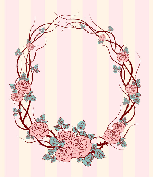 floral frame - Vektor, kép