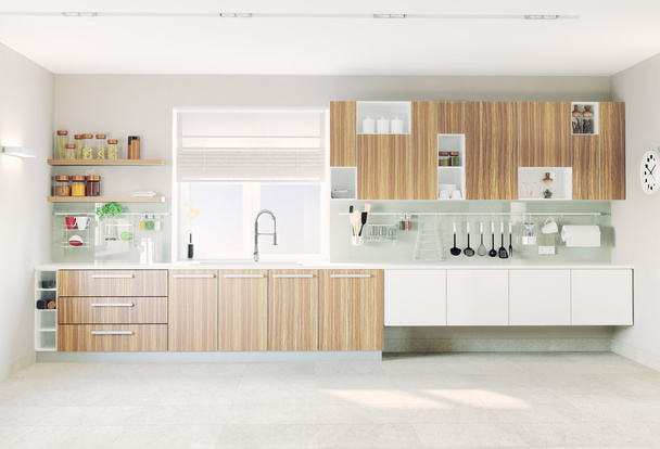 Cozinha Moderna Interior - Foto, Imagem