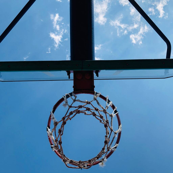 close up of a basketball ball - Фото, изображение