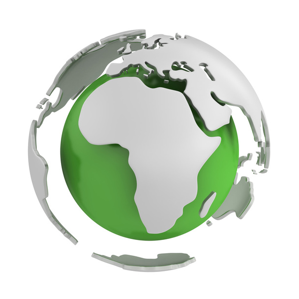 Abstrait globe vert, partie Afrique
 - Photo, image
