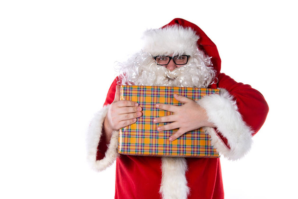 Gifts and funny Santa Claus. - Foto, Imagem