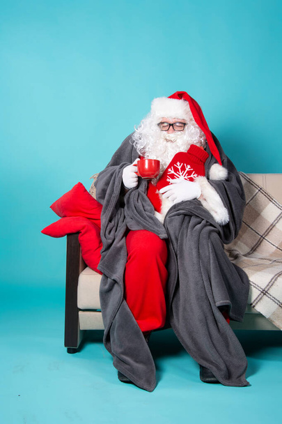Colds and flu. Santa Claus is sick. - Photo, Image