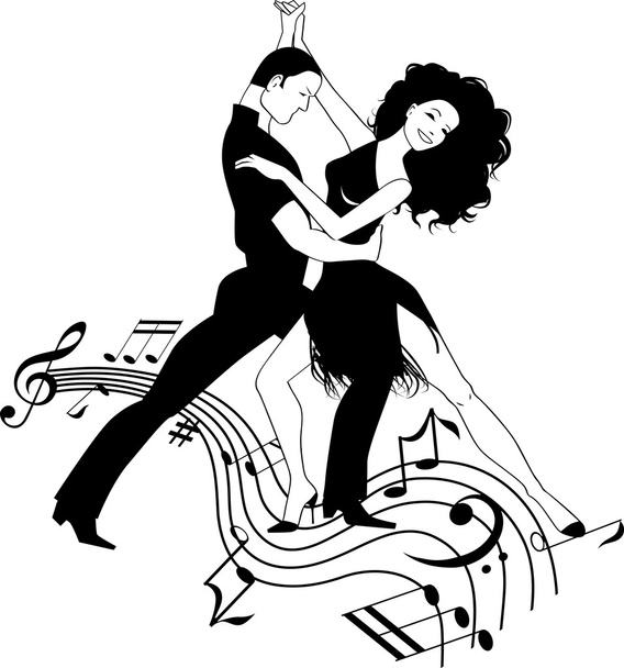 salsamuziek - Vector, afbeelding