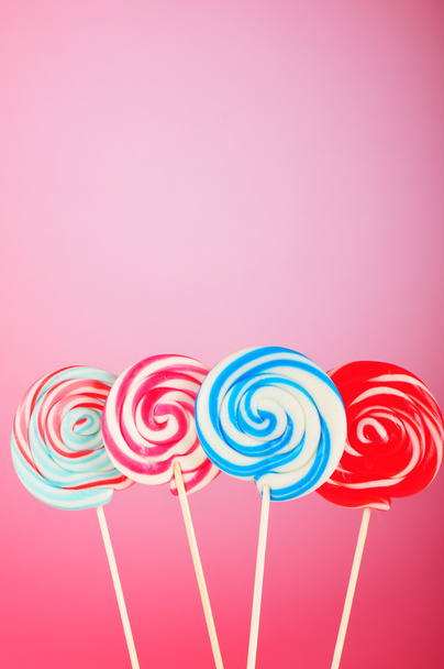 Colorful lollipop against the background - Zdjęcie, obraz