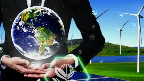 Εννοιολογική προστασία του περιβάλλοντος και αειφόρος ανάπτυξη του ESG - Πλάνα, βίντεο