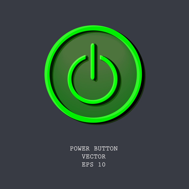 Power κουμπί εικονίδιο - Διάνυσμα, εικόνα
