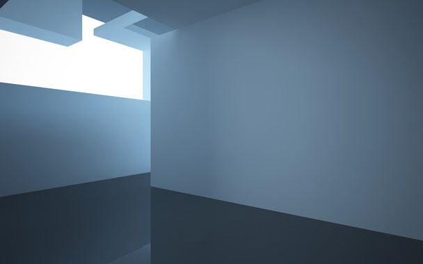 Абстрактный интерьер с черными стенами и полами
 - Фото, изображение