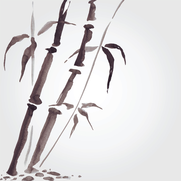 Bambú en estilo chino
. - Vector, imagen