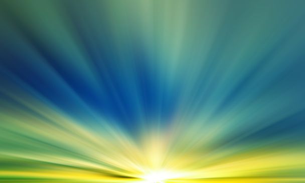 Summer background with a magnificent sun burst with lens flare.  - Photo, Image