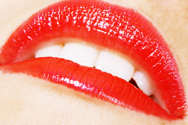 gepassioneerde vrouw lippen - Foto, afbeelding