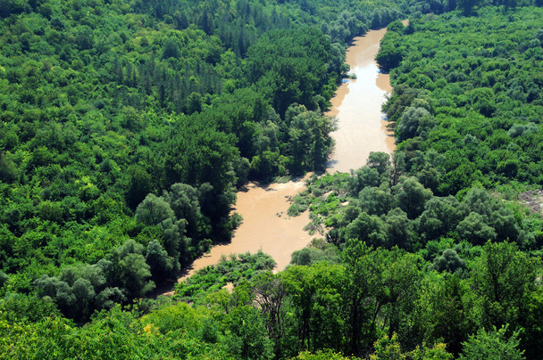 błotnistej wody rzeki yantra - Zdjęcie, obraz