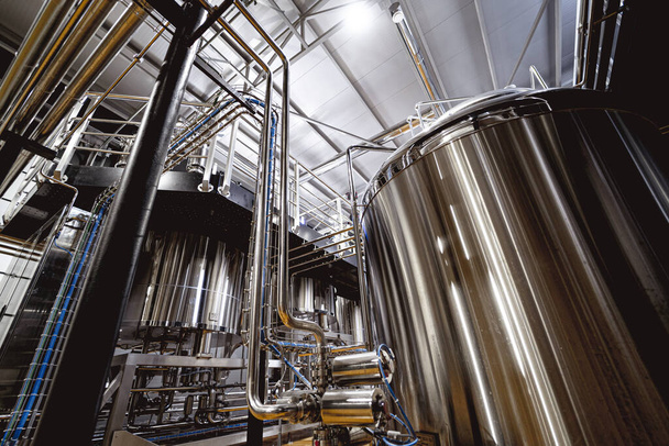 Craft beer brewing equipment in privat brewery - Фото, изображение