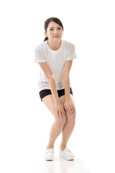 girl doing stretch exercise - Photo, Image