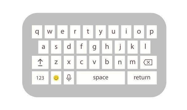 Keyboard vector phone isolated on white background - Vektor, obrázek