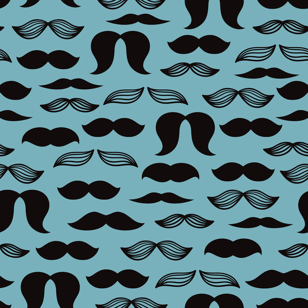 Mustache pattern - Vektor, obrázek