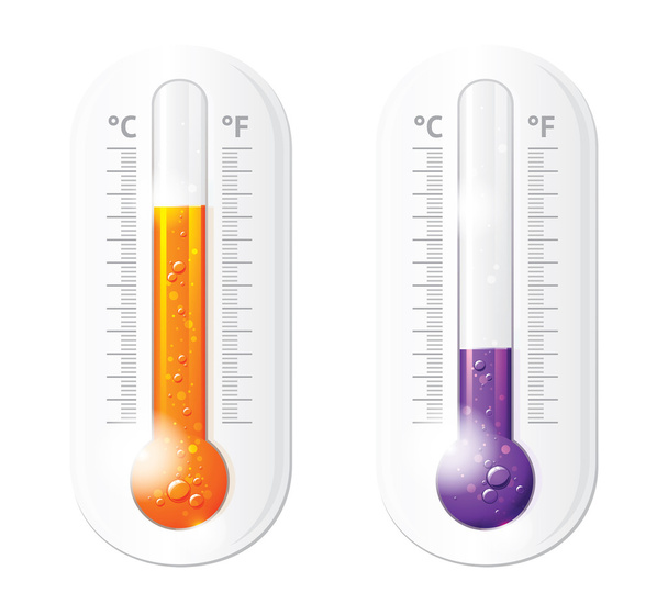 Thermometer set - Vector, Image