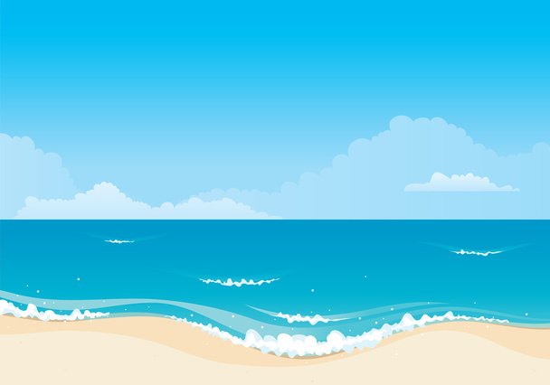 пляж фон
 - Вектор, зображення