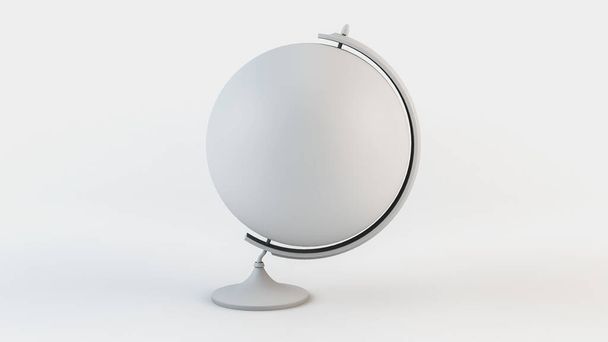 Light globe isolated on white background. 3d rendering illustration. - Zdjęcie, obraz
