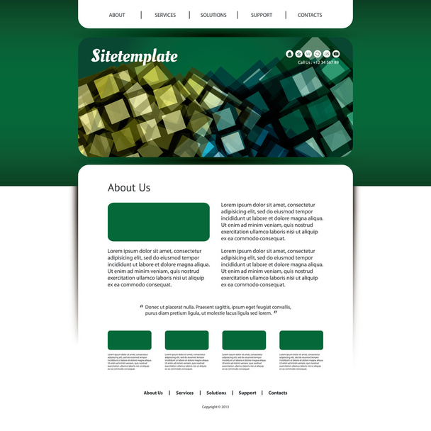 Diseño del sitio web con colorido patrón de mosaico
 - Vector, Imagen
