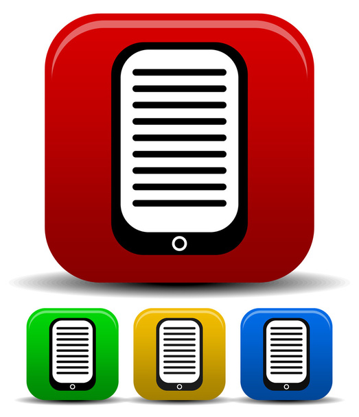 Pda, ebook reader icon - Вектор,изображение