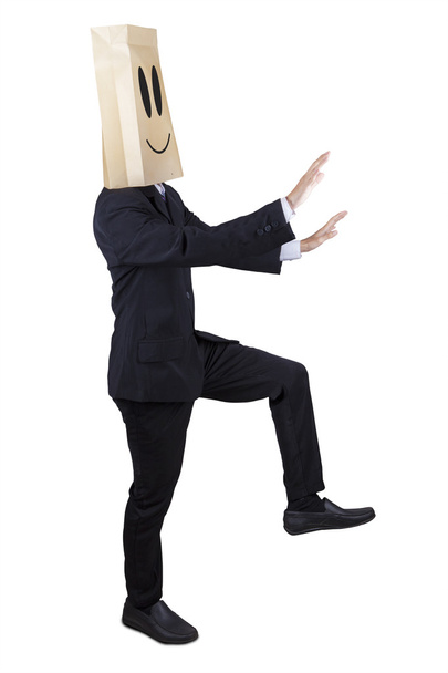 Anonymous businessman finding a way - Фото, изображение