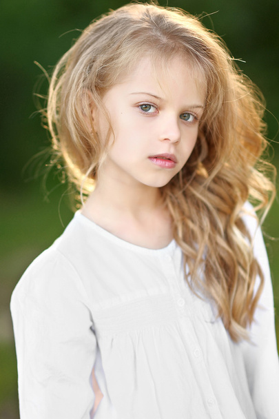 portrait of a beautiful fashion little girl - Фото, изображение