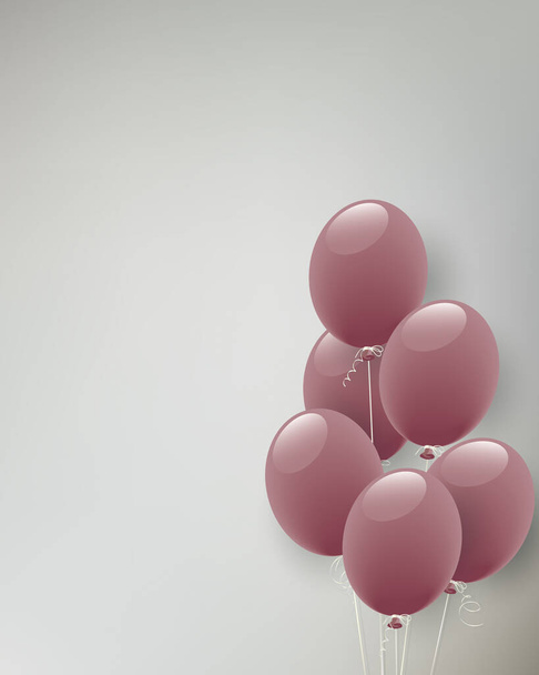 фон тусклого цвета иллюстрация воздушного шара - Вектор,изображение