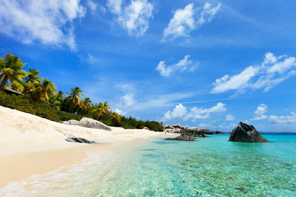 prachtige strand in het Caribisch gebied - Foto, afbeelding