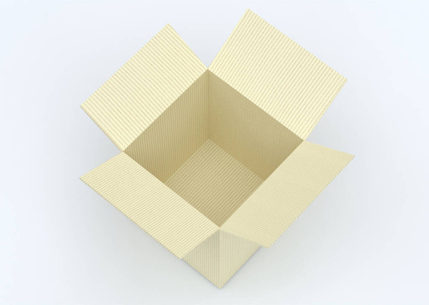 Koncept prázdné lepenkové krabice - Fotografie, Obrázek